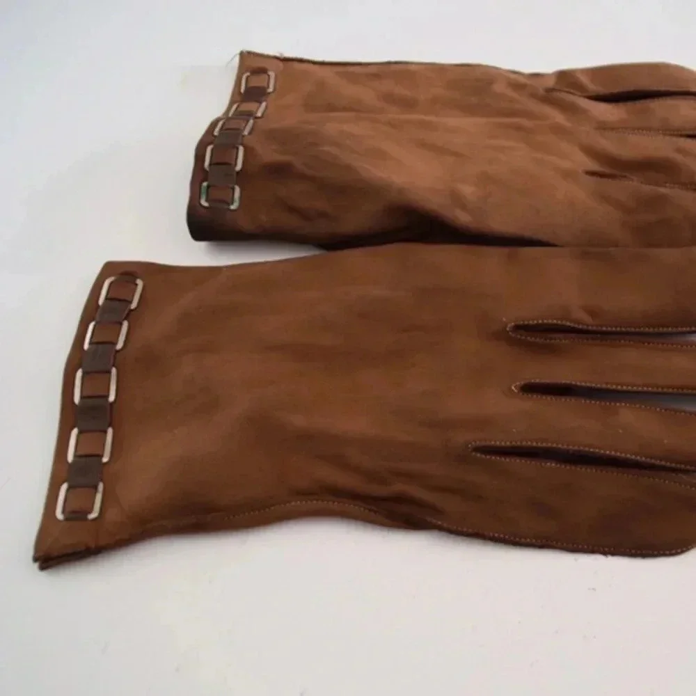 Vintage suede gloves